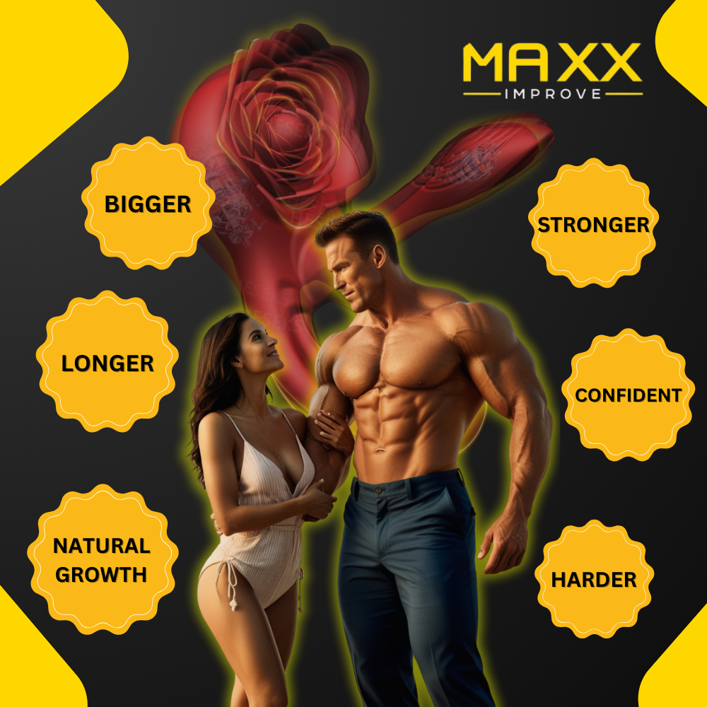 MAXX IMPROVE Inside-Out Red Rose Vibrating Cock Ring - Maxx Improve