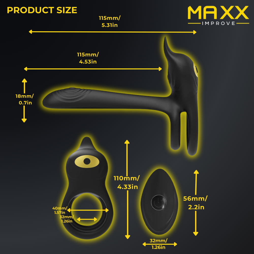 MAXX IMPROVE Double Trouble Vibrating Cock Ring - Maxx Improve
