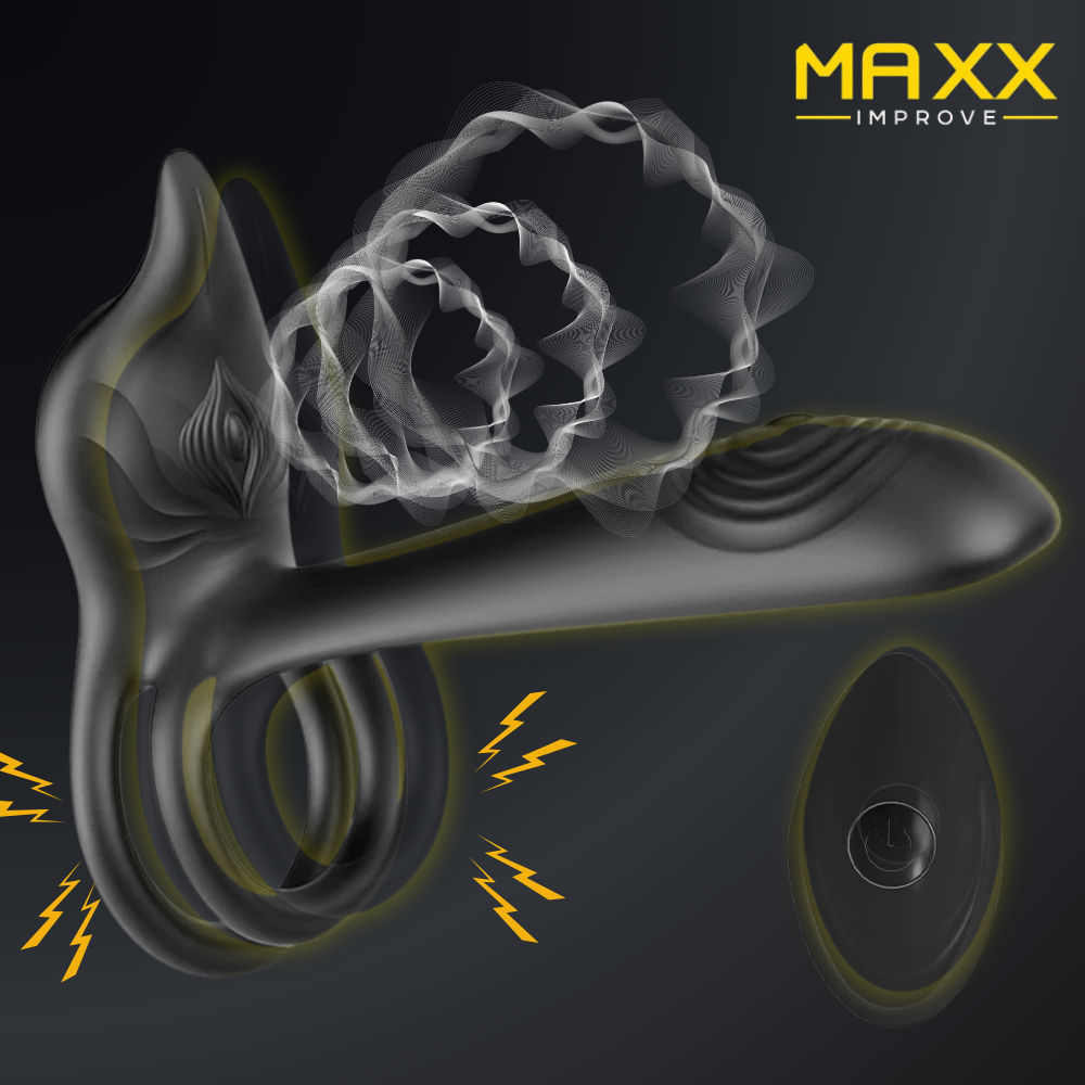 MAXX IMPROVE Double Trouble Vibrating Cock Ring - Maxx Improve