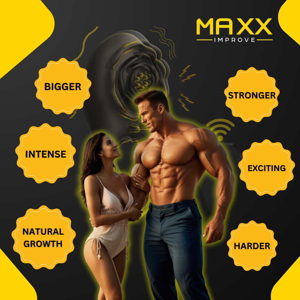 MAXX IMPROVE Black Rose Vibrating Cock Ring - Maxx Improve