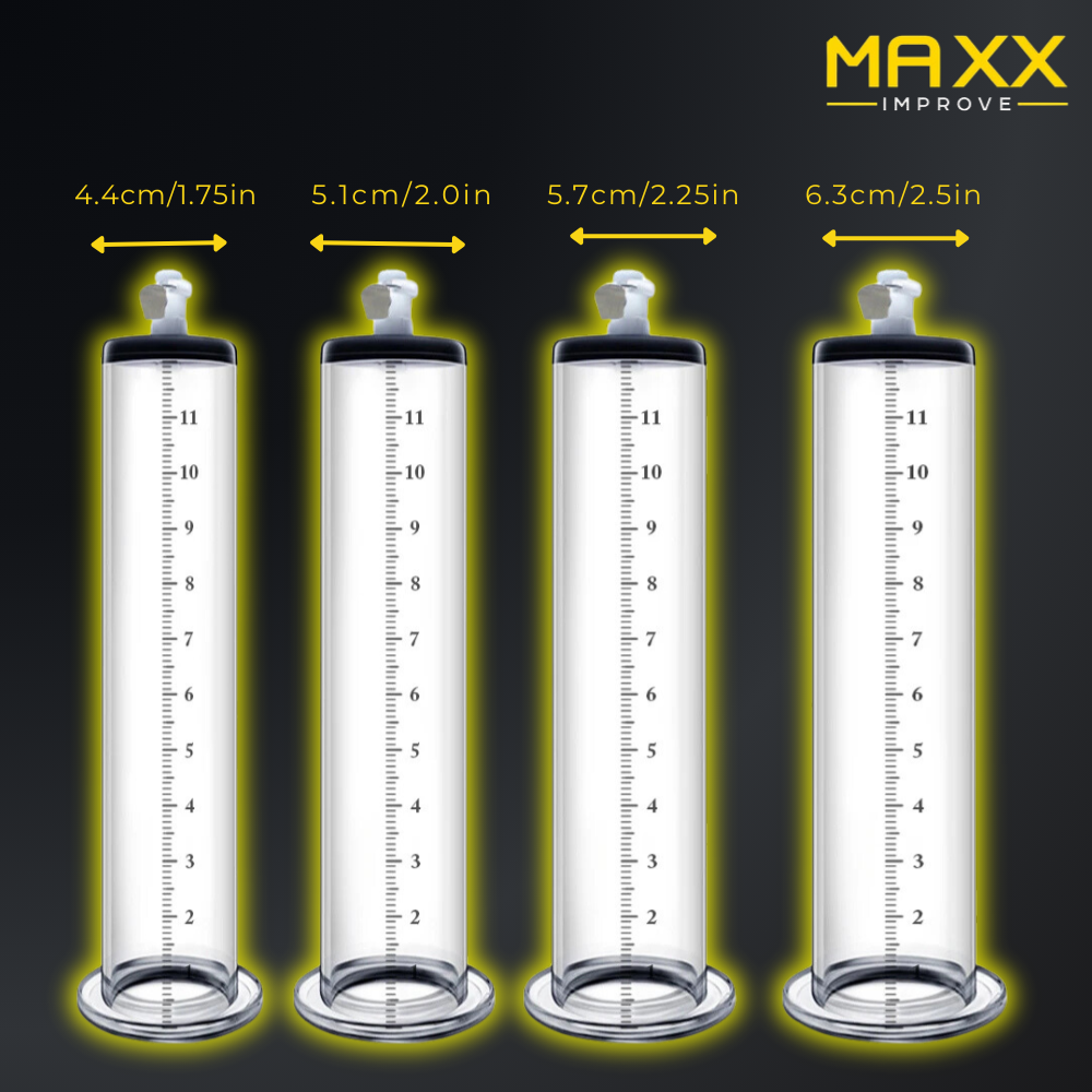MAXX IMPROVE Penis Pump with Metal Pressure Gauge Handle - Maxx Improve