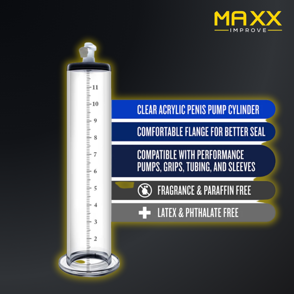 MAXX IMPROVE Penis Pump with Metal Pressure Gauge Handle - Maxx Improve