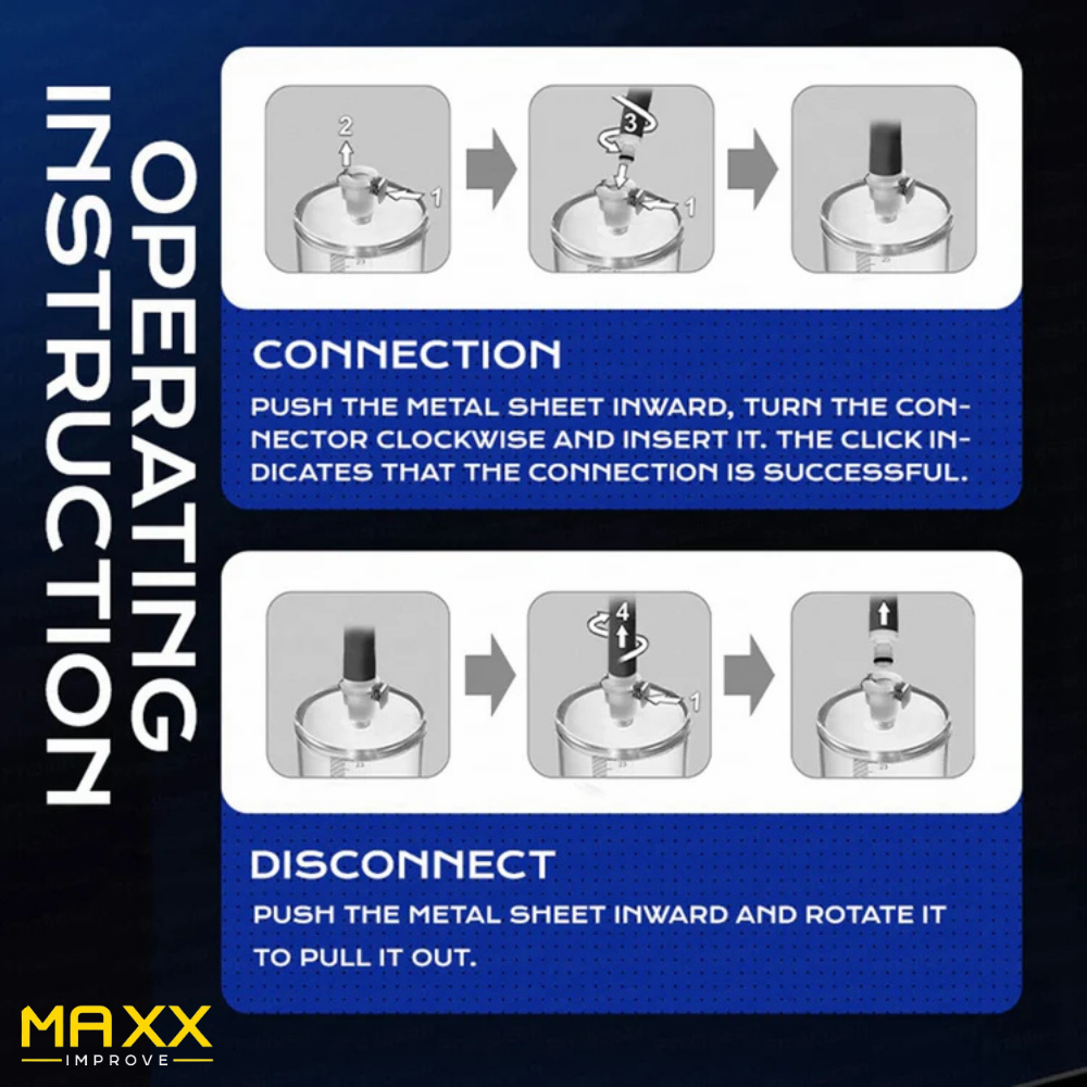 MAXX IMPROVE Penis Pump with Metal Pressure Gauge Handle - Maxx Improve