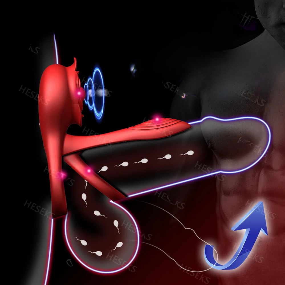 MAXX IMPROVE Inside-Out Red Rose Vibrating Cock Ring - Maxx Improve