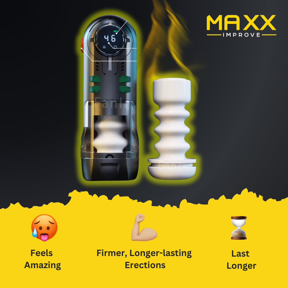 MAXX IMPROVE SensuWave Masturbator 3-in-1, Zuigen-Trillen-Kreunen (Optioneel)