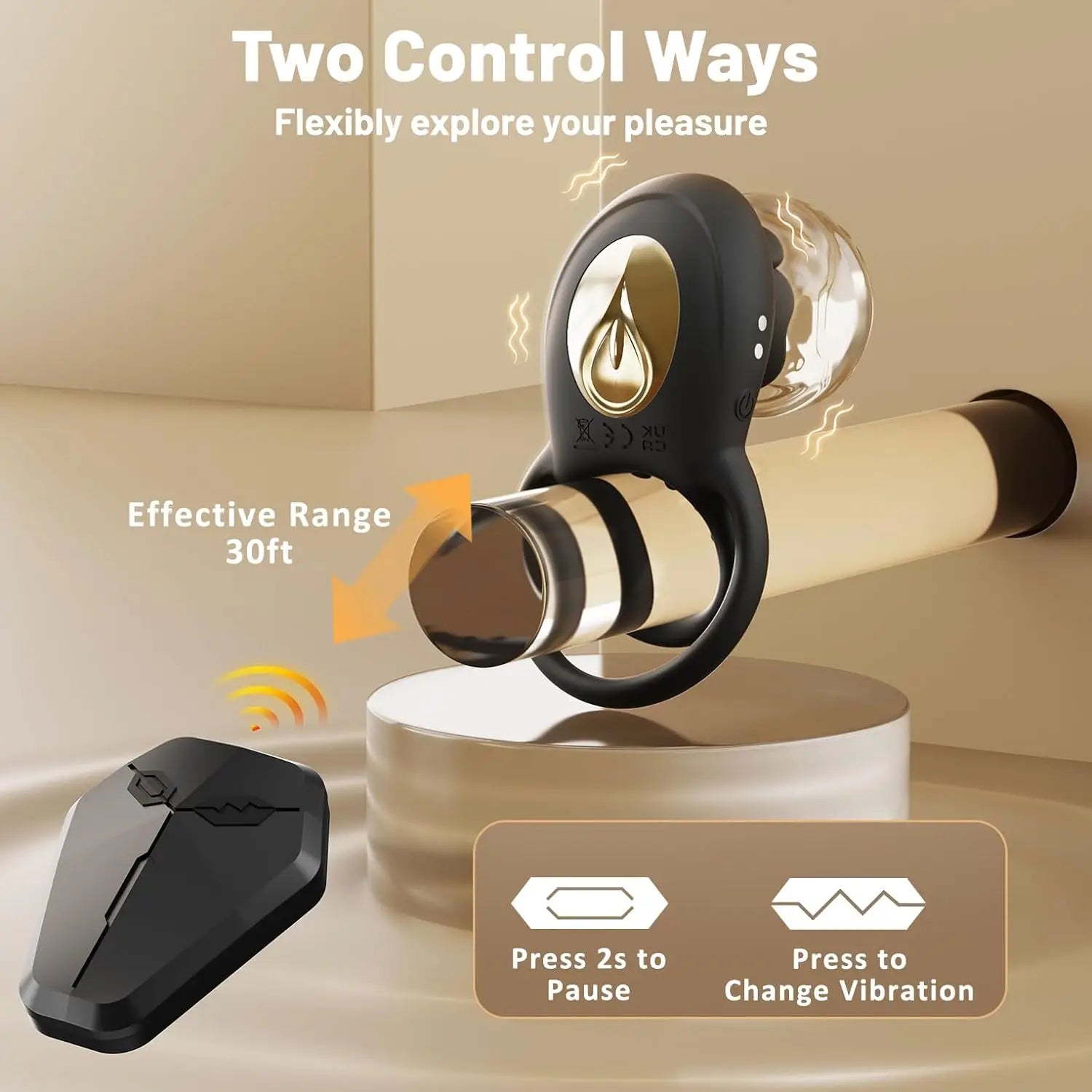 MAXX IMPROVE Black Rose Vibrating Cock Ring - Maxx Improve