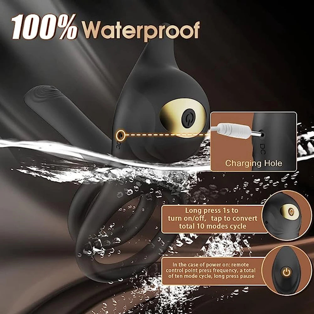 MAXX IMPROVE Double Trouble Vibrating Cock Ring - Maxx Improve