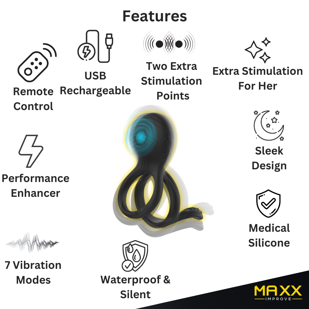 MAXX IMPROVE Fun4You&Me Vibrerende Cockring